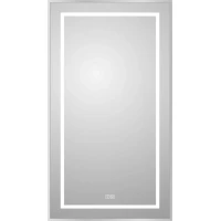 Зеркало BelBagno Kraft SPC-KRAFT-500-900-LED-TCH-WARM 50x90 см, с LED-подсветкой, сенсорным выключателем, антизапотеванием, алюминий