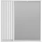 Зеркальный шкаф Brevita Balaton BAL-04080-01-Л 77,6x80 см L, с подсветкой, выключателем, белый матовый - 1