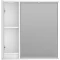 Зеркальный шкаф Brevita Balaton BAL-04080-01-Л 77,6x80 см L, с подсветкой, выключателем, белый матовый - 3