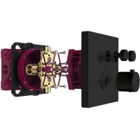 Термостат для ванны AQUAme AQM8801MB встраиваемый, черный матовый