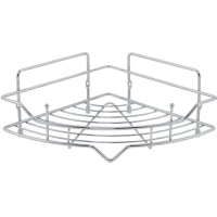 Полка для ванной Milardo Grid GRICC1CM44 21,9x21,9 см, угловая, хром