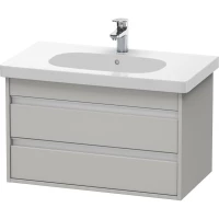 Тумба бетонно-серый матовый 80 см Duravit Ketho KT664700707
