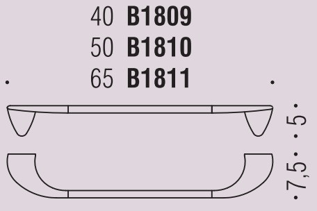 Полотенцедержатель 50 см Colombo Design Khala B1810
