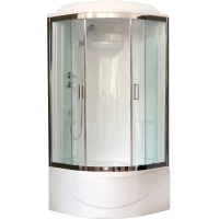 Душевая кабина 90x90x217 см Royal Bath RB90BK1-T-CH прозрачное