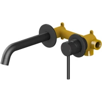 Смеситель для раковины Timo Saona 2372/03SM встраиваемый, черный матовый