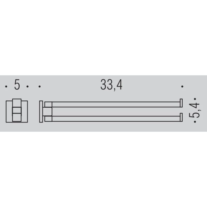 Полотенцедержатель 33,4 см Colombo Design BasicQ B3712