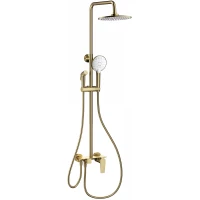 Душевая система Wonzon & Woghand WW-A30874-BG 224 мм, со смесителем, золотой матовый