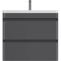 Тумба под раковину Style Line Атлантика СС-00002595 69,6 см, подвесная, графит матовый