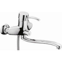 Смеситель для ванны D-Lin D146454 универсальный, с душевым гарнитуром, хром