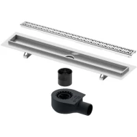 Душевой трап (лоток) Tece TECEdrainline  royal 601500 + 650000 + 660016 + 601541 144,3 см, с решеткой, перфорированный, нержавеющая сталь