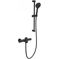 Термостат для ванны Wonzon & Woghand WW-C2001-A-MB с душевым гарнитуром, черный матовый