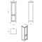 Шкаф-колонна напольная правая белый Tiffany World Veronica Nuova VER2050D-B - 2