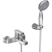 Смеситель для ванны Lemark Aura LM0614CH с душевым гарнитуром, хром