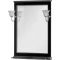 Зеркало 72,2x100 см черный/серебро Aquanet Валенса 00180298 - 3