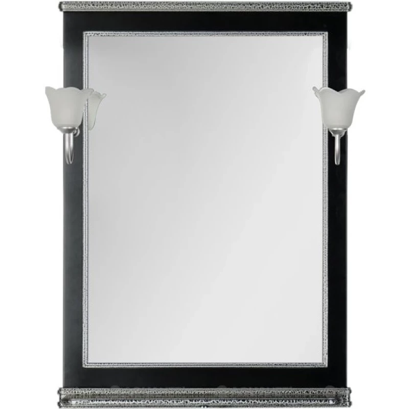 Зеркало 72,2x100 см черный/серебро Aquanet Валенса 00180298