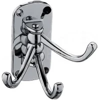 Крючок D-Lin D201873 тройной, для ванны, хром 