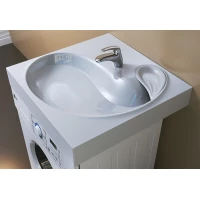 Раковина над стиральной машиной 60,5x60 см с кронштейнами Raval Buta (5211600) But.08.60/W