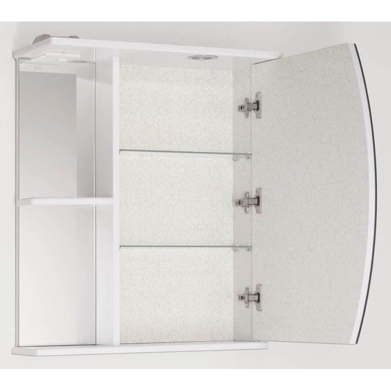Зеркальный шкаф 60x73 см белый глянец Style Line Камелия ЛС-00000122
