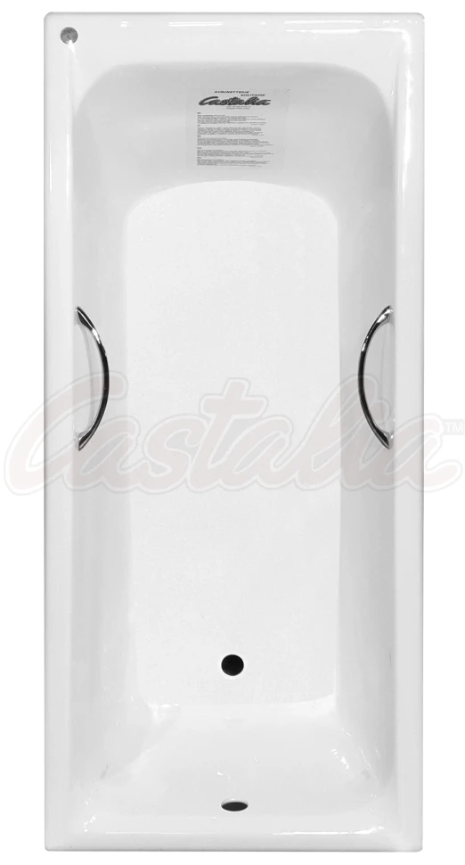 

Чугунная ванна 180x80 см с ручками Castalia Prime S2021 Ц0000147
