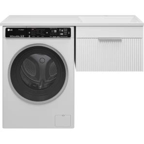 Изображение товара тумба под раковину brevita enfida enf-09060-011я 57,6 см, подвесная, над стиральной машиной, белый матовый