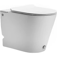 Унитаз напольный Ceruttispa Argentera Pulse CT7267 импульсный, безободковый, торнадо, с сиденьем микролифт, белый