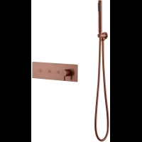 Смеситель для ванны Boheme Fusion 130-SYS-BRB встраиваемый, с душевым гарнитуром, бронза матовая