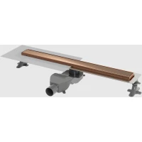 Душевой трап (лоток) Boheme Premium Linear 982-80-CB 80 см, с решеткой, 2 в 1 под плитку, медь матовая