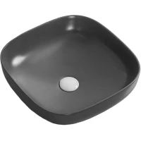 Раковина-чаша Ceruttispa CR2677 42x42 см, накладная, черный матовый