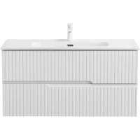 Тумба под раковину Cezares Duet DUET-N-1000-2C-SO-FBS-P 100 см, подвесная, белый ясень матовый