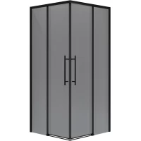 Душевой уголок Niagara NG-2830-34BLACK 100x100 см, профиль черный матовый, стекло тонированное