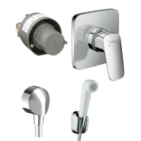 Гигиенический душ Hansgrohe LogisG со смесителем, хром