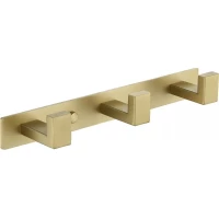 Планка с крючками Grocenberg AC0013MG для ванны, золотой матовый