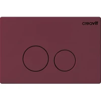 Кнопка смыва Creavit Terra GP9002.08 для инсталляции, бордовый матовый