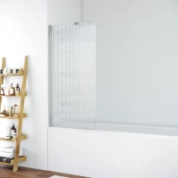 Шторка на ванну Vegas Glass EV ST 76 08 Moru L 76 см L, профиль хром, стекло рифленое