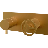 Смеситель для ванны Remer Chrono CH92ZBG встраиваемый, золотой матовый