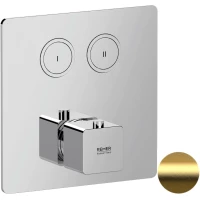 Термостат для ванны Remer Absolute AU99D2KBBG встраиваемый, золотой матовый