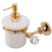 Дозатор для жидкого мыла Cezares Olimp OLIMP-SOI-03/24-Sw настенный, золотой