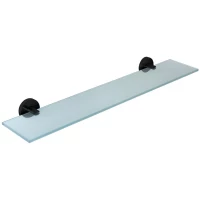 Полка стеклянная Nofer Niza 16856.N 60 см, черный матовый