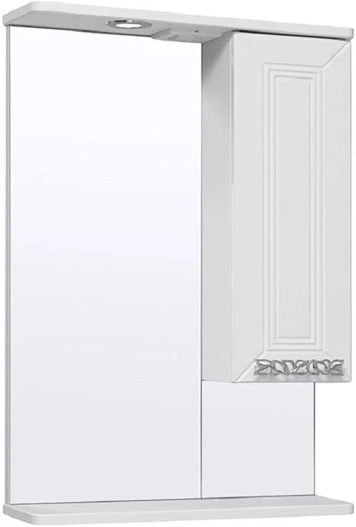Зеркальный шкаф 53x80 см белый R Runo Монро 00-00000459