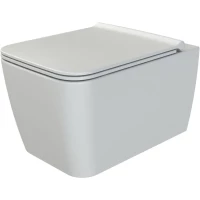 Унитаз подвесной Boheme Zen 967-SET-2-W безободковый, с функцией биде, с сиденьем микролифт, белый