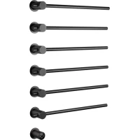 Полотенцесушитель электрический Wonzon & Woghand Baden WW-AL366-GM 785x550,5, встраиваемый, МЭМ левый/правый, темный графит матовый