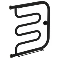 Полотенцесушитель водяной 500x500 черный матовый Сунержа Лира 2 полки 31-0012-5050