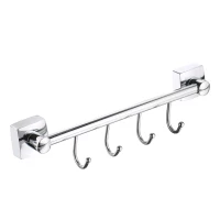 Планка с крючками Fora Keiz K004 для ванны, хром