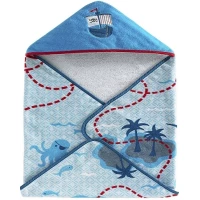 Полотенце банное 76x76 см Kassatex Bambini Hooded Pirates BHD-PRT-MUL