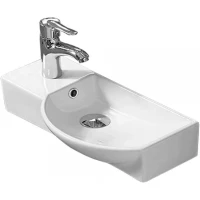 Раковина CeramaLux 7947BR 45x24 см R, рукомойник, белый