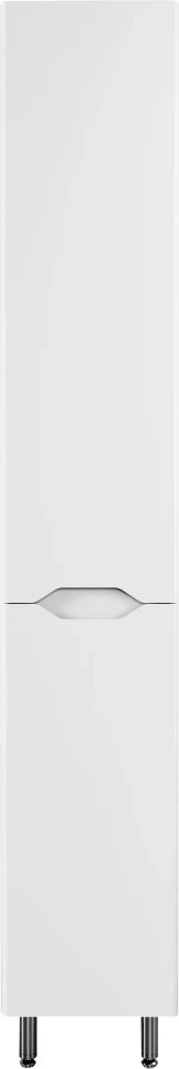 Пенал напольный белый матовый с бельевой корзиной R Style Line Марелла СС-00002421