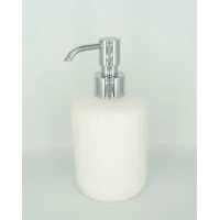 Дозатор для жидкого мыла Stil Haus Nemi 558(39) настольный, хром/белый