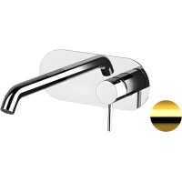 Смеситель для раковины Remer X Style X15WBDO встраиваемый, без донного клапана, золотой