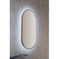 Зеркало Silver Mirrors Viva LED-00002689 55x105 см, с LED-подсветкой, сенсорным выключателем, диммером, черный