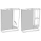 Зеркальный шкаф 60x74 см белый глянец Corozo Кентис SD-00000288 - 3